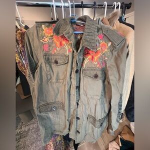 Johnny Was workshop military jacket